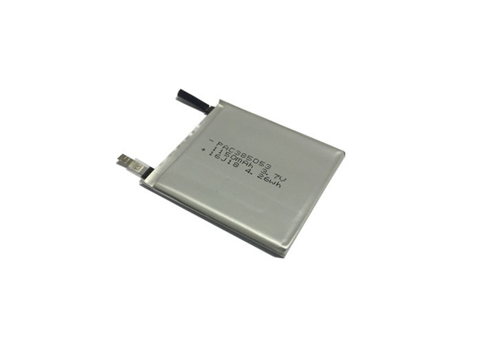 1150mAh PAC電池、美装置のための再充電可能な李イオン ポリマー電池